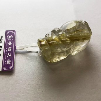 泰晶皮丘挂坠（板金） 规格33*18*15mm 重量 14.89克 编码 92202174