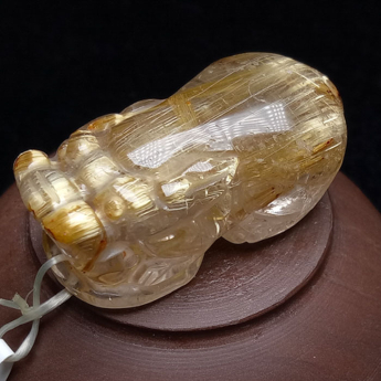 泰晶皮丘挂坠 规格35*18*15mm 重量 15.2克 编码 92102738