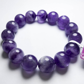 阿富汗紫晶金字塔圆形手链 规格14mm 重量 // 编码 91000282