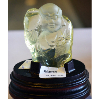 黄晶18罗汉摆件 规格10*5.5*4cm 重量 // 编码 47000010