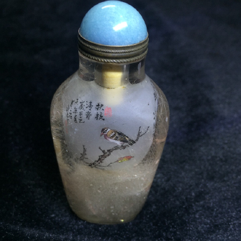 大师级水晶鼻烟壶(秋枝)（水晶大王收藏）规格 重量 编号92103661