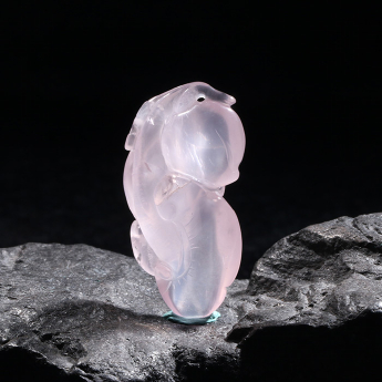 冰粉芙蓉石特色挂坠 规格21*43mm 重量 // 编码 93000720