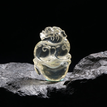 黄晶特色挂坠 规格23*33mm 重量 // 编码 93000231