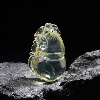 黄晶特色挂坠 规格22*35mm 重量 // 编码 93000499