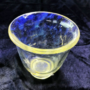 原石水晶喇叭杯(黄色)规格9.5*9重量编号35102007