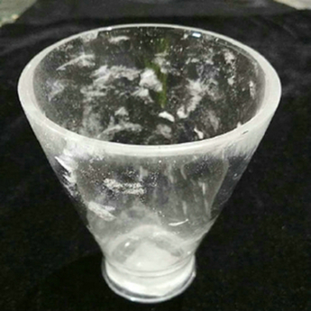 原石水晶宽口果汁杯规格7.9*15.5重量编号35102011