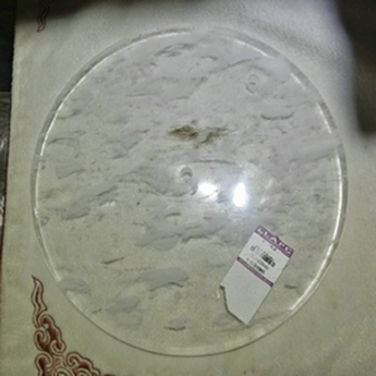 原石水晶锅盖(有孔) 规格15*1-1.5cm 重量 // 编码 35102093