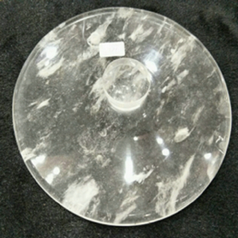原石水晶锅盖(水晶柄) 规格20cm 重量 // 编码 35102165