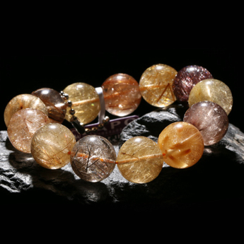 杂发晶圆形手链 规格75.71mm 重量 16克 编码 61000865