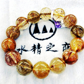 杂发晶圆形手链 规格17mm 重量 // 编码 80000303