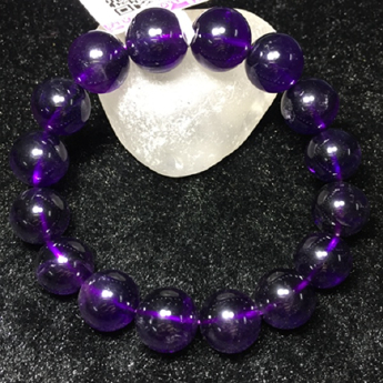 紫晶圆形手链 规格14.5mm 重量 56克 编码 82102278