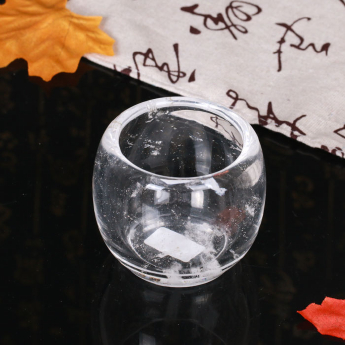 原石水晶鼓形茶杯(礼盒#15)规格宽7高6cm重量编号35102828