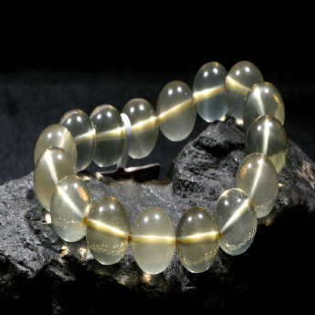 黄晶圆形手链(柠檬黄 规格12mm 重量 // 编码 91000742