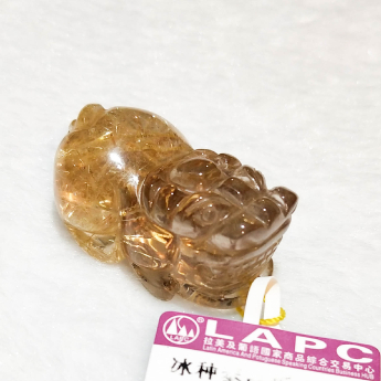 冰种泰晶板金皮丘挂坠 规格36.5*23*12mm 重量 25克 编码 92251889