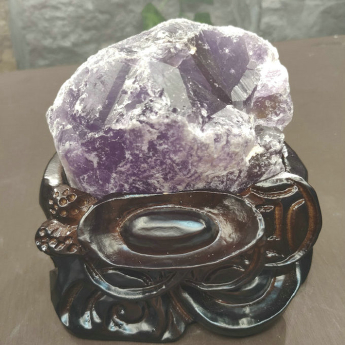 紫晶原矿石摆件（雕刻座）28000244
