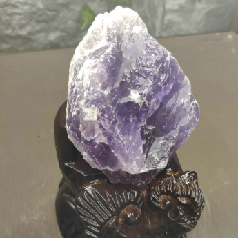紫晶原矿石摆件（雕刻座）28000257
