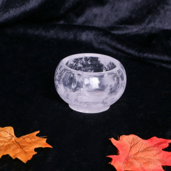 原石水晶厚壁小茶杯(内弧)规格宽7高4.5cm重量编号35200199
