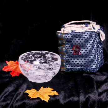 原石水晶圆面饭碗 规格11*5/ 重量 // 编码 35200201