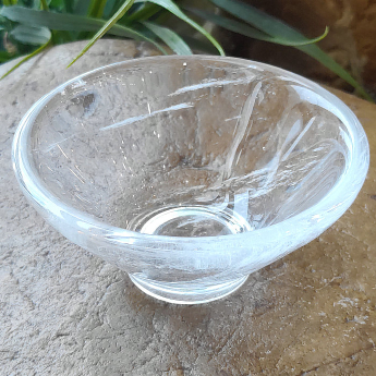 原石水晶斗笠杯(凹底)规格8.5*4cm重量编号35102523