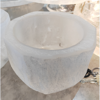 原石水晶餐锅(小) 规格13*10cm 重量 // 编码 35102070