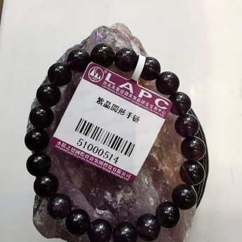紫晶圆形手链51000514
