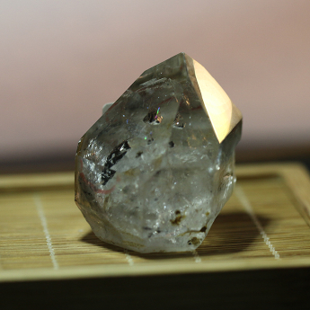 白晶黑沙水胆柱摆件（黑钻）规格6*5*4cm重量0.12kg编号22004061