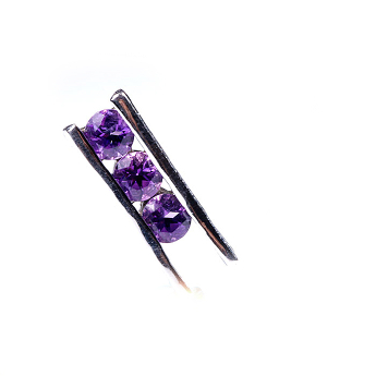 紫晶特色镶嵌挂坠 规格6*17mm 重量 // 编码 93000397