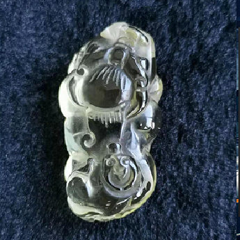 黄晶皮丘挂坠 规格14mm 重量 // 编码 80000773