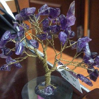 紫晶圆座发财树（小）规格重量编号94000463