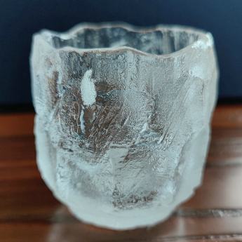 原石水晶冰烧直杯规格宽6.5高7cm重量编号35102630