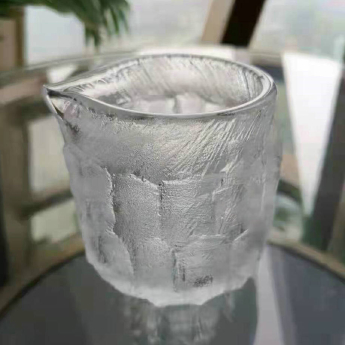 原石水晶冰烧压嘴公道杯规格口径7高8cm重量编号35102633