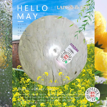 LAPC晶品：原石水晶锅垫礼品（圆形平面）规格20*1-1.5cm编号35102097-1
