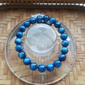 蓝晶石圆形手链 规格11.5mm 重量 编号92107522