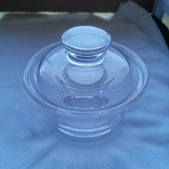 原石水晶茶碗两件套 规格口径10.2高6.5cm 重量 编号35102639