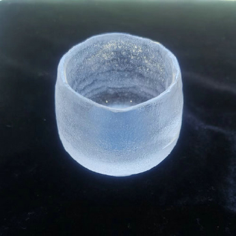 原石水晶冰烧苹果杯（磨砂） 规格口径5.5高5.5cm 重量 编号35102643