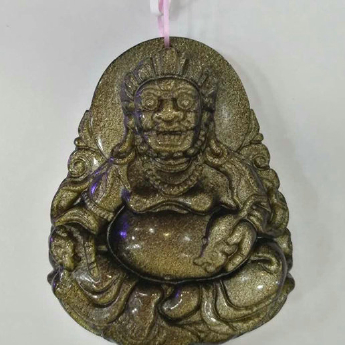 金曜石财神挂坠 规格57*35mm 重量 // 编码 82201242