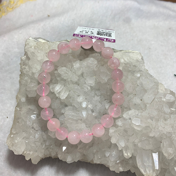 粉晶圆形手链 规格6mm 重量 // 编码 82103459