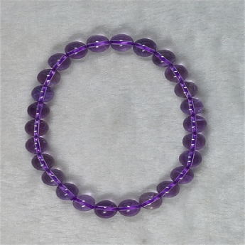 紫晶圆形手链 规格8mm 重量 19克 编码 82102584
