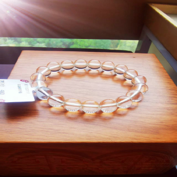白晶圆形手链 规格10mm 重量 29克 编码 82103111