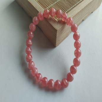 红纹石圆形手链 规格8mm 重量 21克 编码 96910830