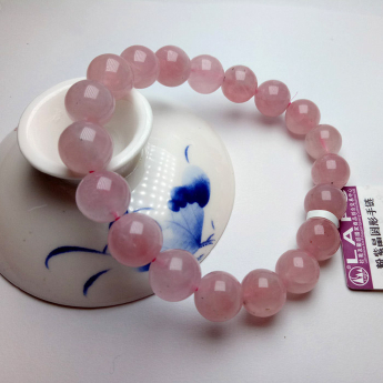 粉紫晶圆形手链 规格6mm 重量 10克 编码 96910746