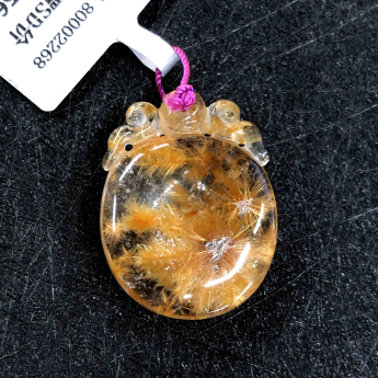 发晶挂坠花开富贵 规格/mm 重量 /克 编码 80002268