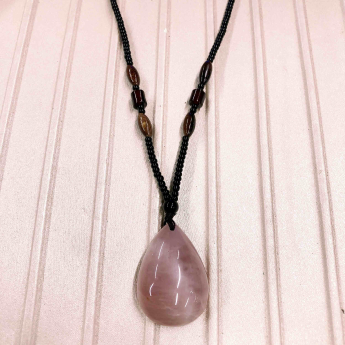 粉紫晶水滴形挂坠+流行元素套链 规格/mm 重量 24克 编码 82300212