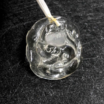 黄晶生肖(鼠)挂坠 规格/mm 重量 /克 编码 92001281