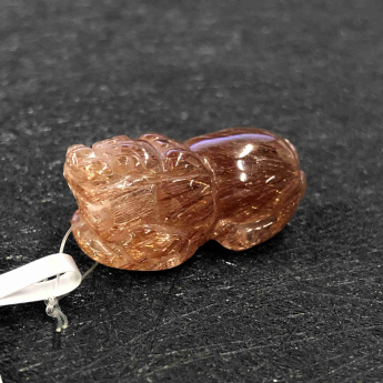 顶级猫眼金铜顺发皮丘挂坠（顶大中30B2) 规格29*16*13mm 重量 11.24克 编码 92251308