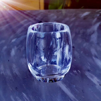 原石水晶大肚茶水杯（小) 规格口径5高7.5cm 重量 // 编码 35100998