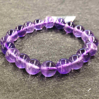 紫晶圆形手链 规格10mm 重量 30克 编码 82102586