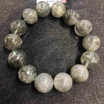 绿幽灵圆形手链 规格15.5mm 重量 75克 编码 92100018