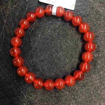 红玛瑙圆形手链 规格8mm 重量 /克 编码 82103104