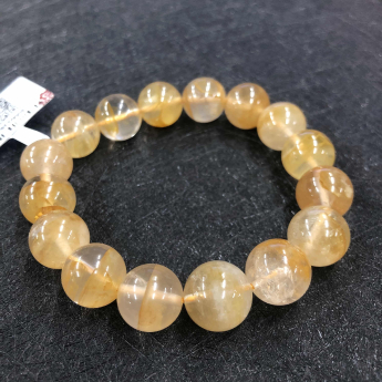 黄胶花圆形手链 规格12mm 重量 /克 编码 80001362